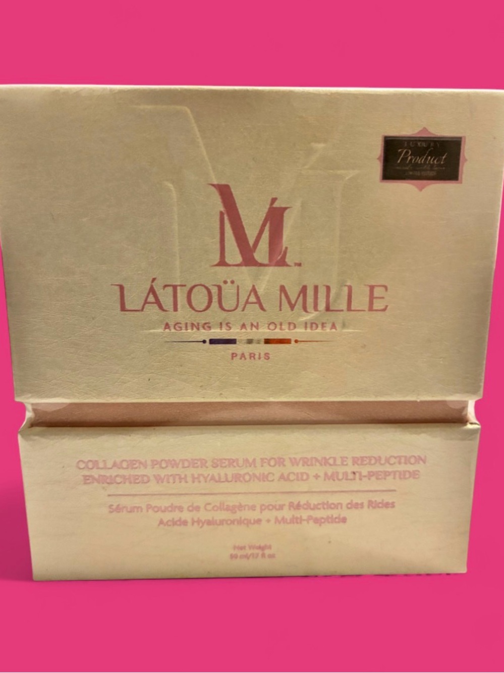 Latoua Mille Collagen Powder Serum for wrinkle reduction